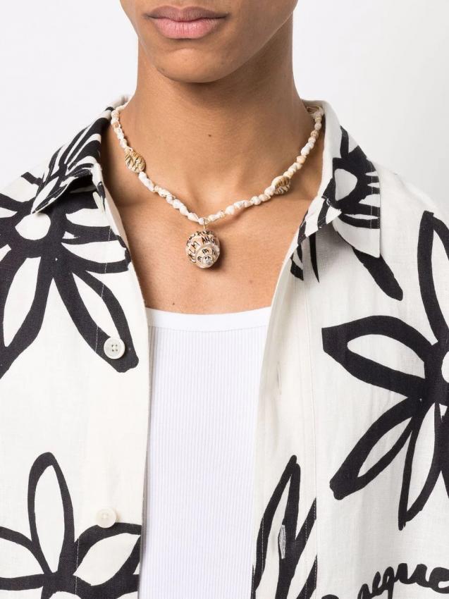 Palm Angels - shell toggle necklace