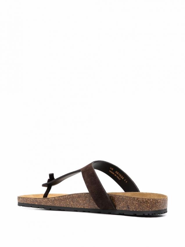 Saint Laurent - suede flat sandals