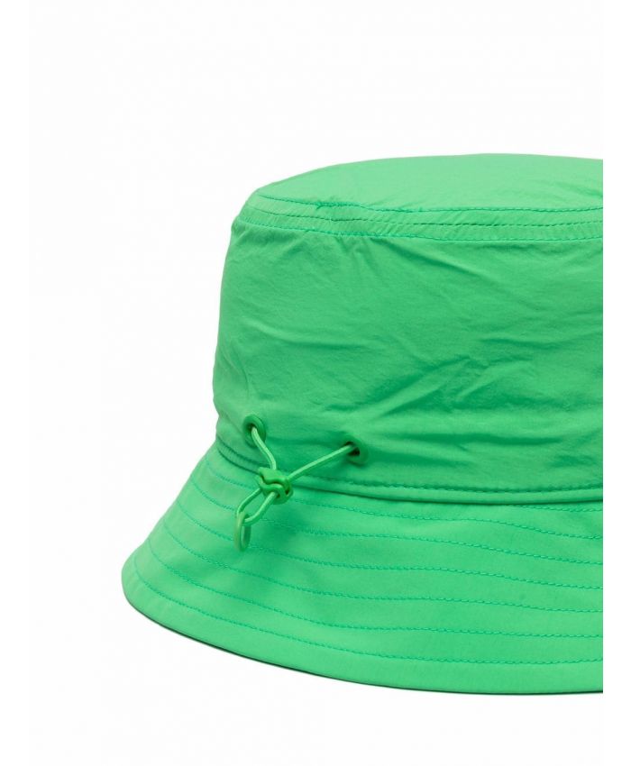 Y-3 - Green ripstop drawstring bucket hat