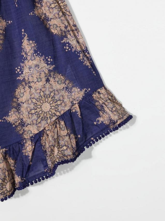Zimmermann Kids - Anneke patterned flounce skirt