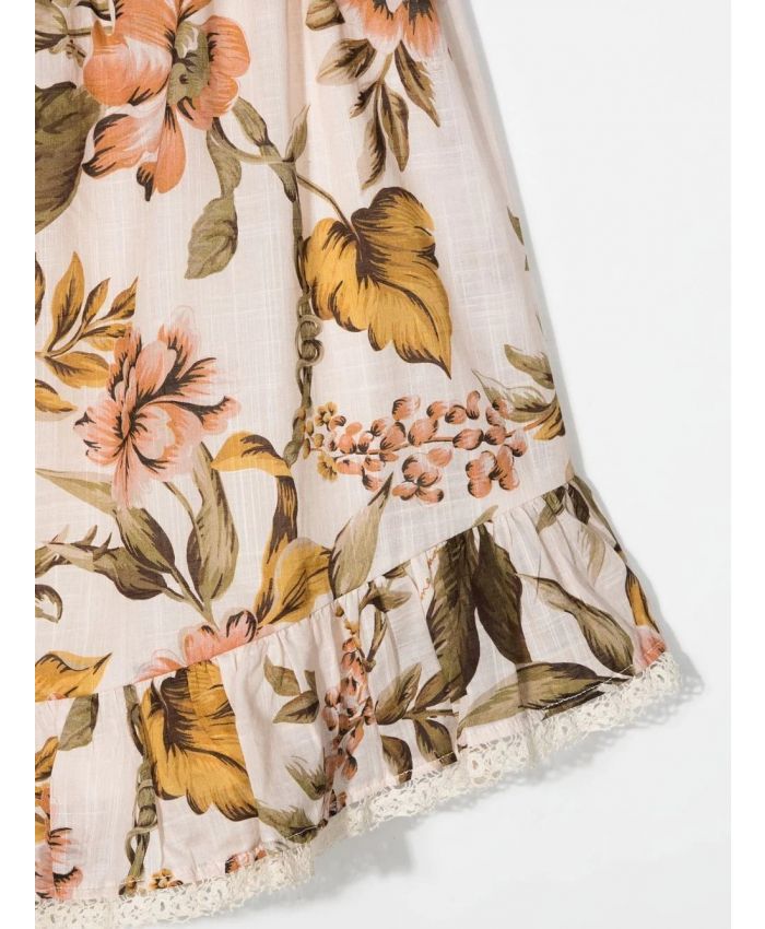 Zimmermann Kids - Anneke floral-print flounce skirt