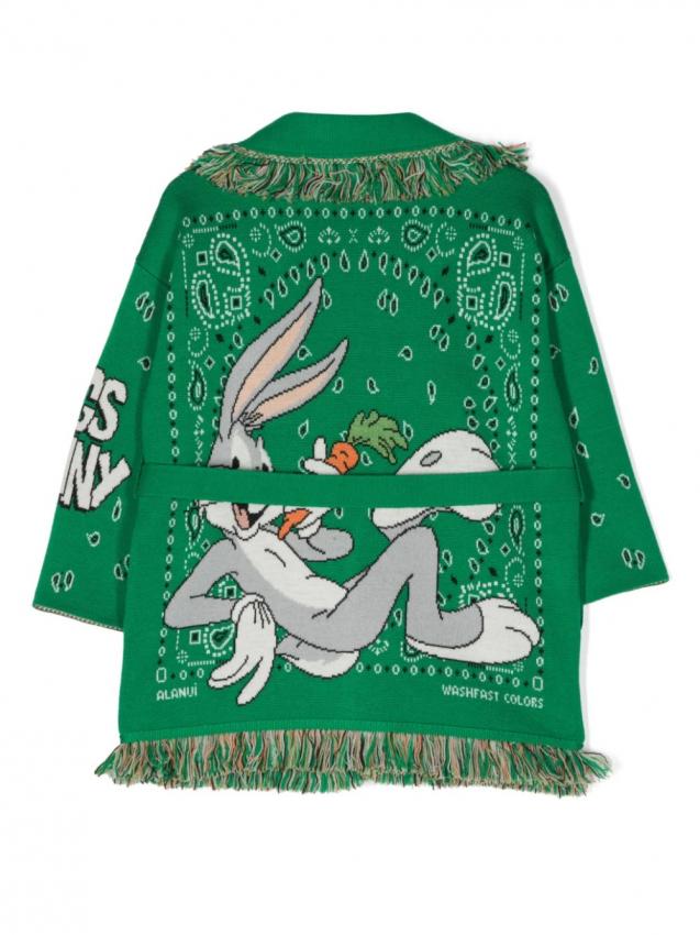 Alanui Kids - Bugs Bunny tied-waist cardigan