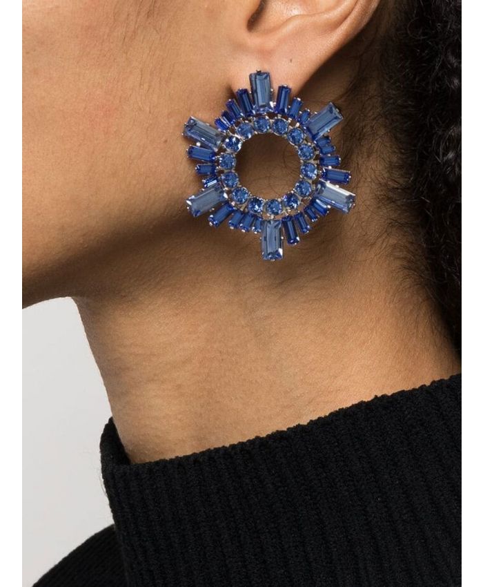 Amina Muaddi - Begum Mini circular drop earrings