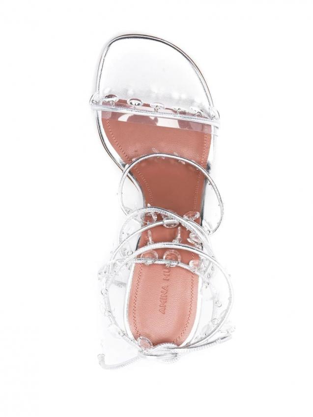 Amina Muaddi - strap-detail open-toe sandals