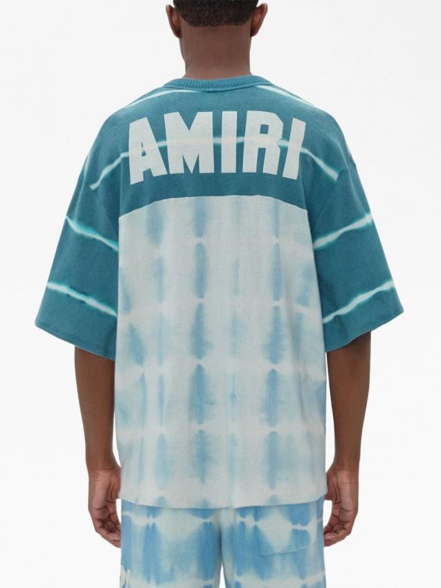 Amiri - logo-print tie-dye sweatshirt