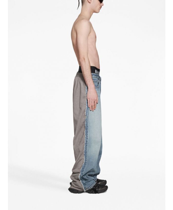 Balenciaga - panelled wide-leg jeans