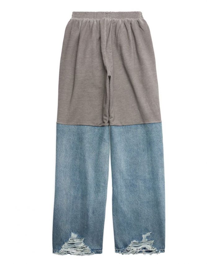 Balenciaga - PATCHED SWEATPANTS IN LIGHT BLUE