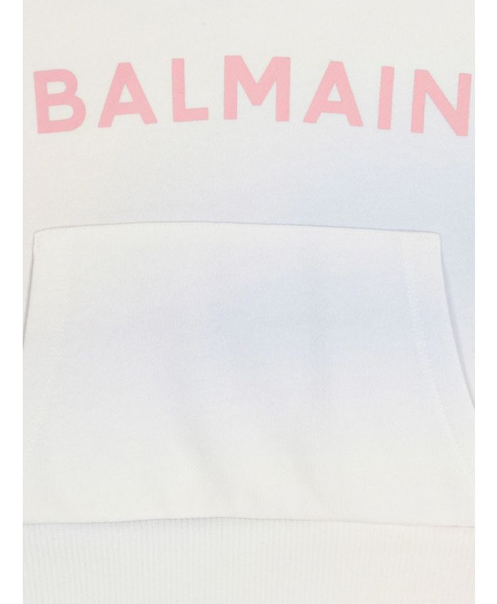 Balmain Kids - tie-dye logo-print hoodie