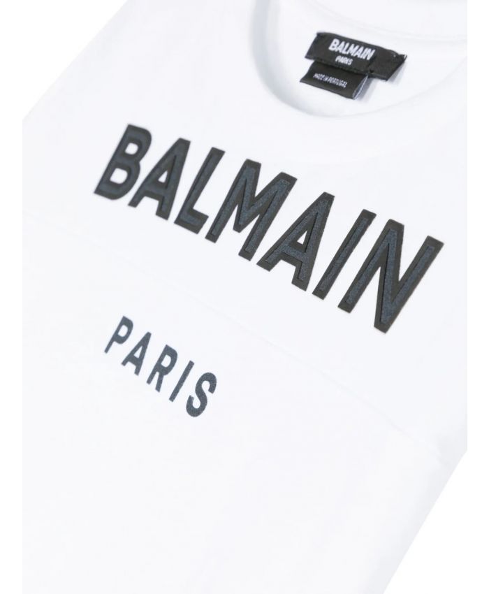 Balmain Kids - logo-print cotton T-shirt