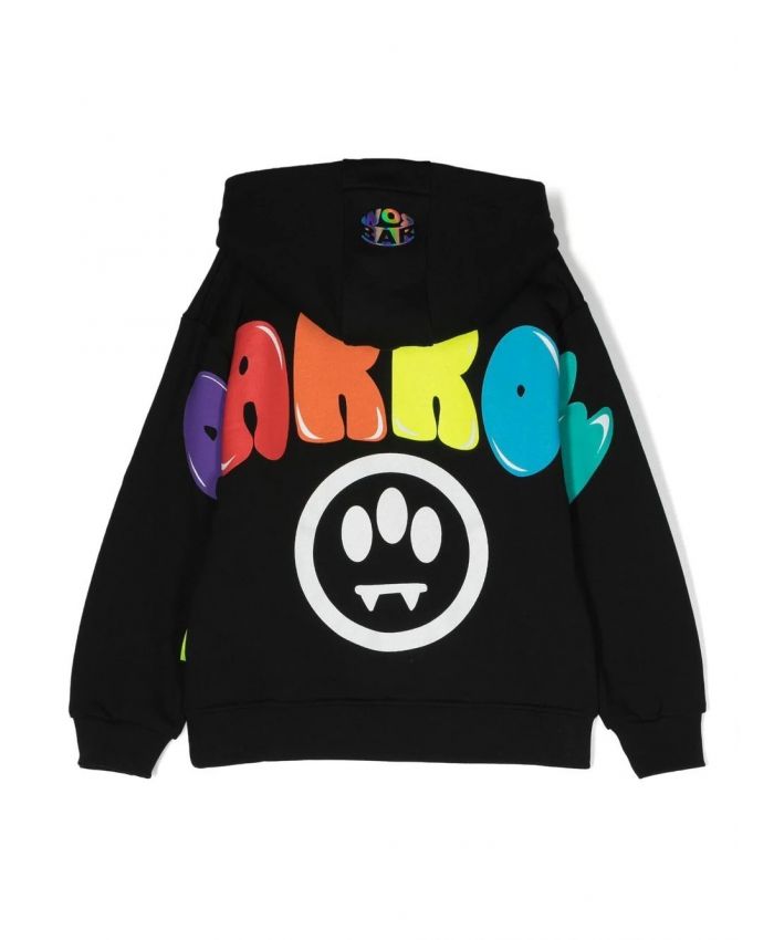 Barrow Kids - rainbow logo-print hoodie