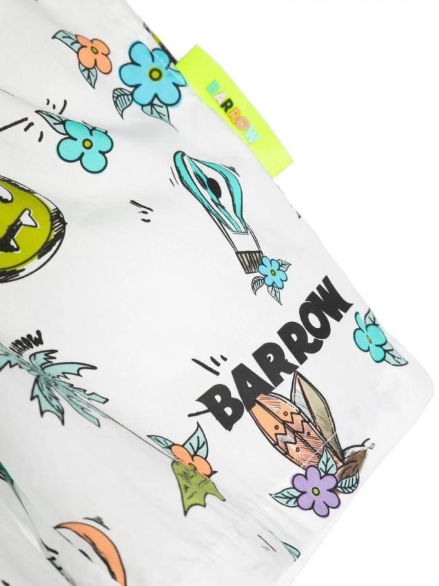 Barrow Kids - cotton graphic-print shorts
