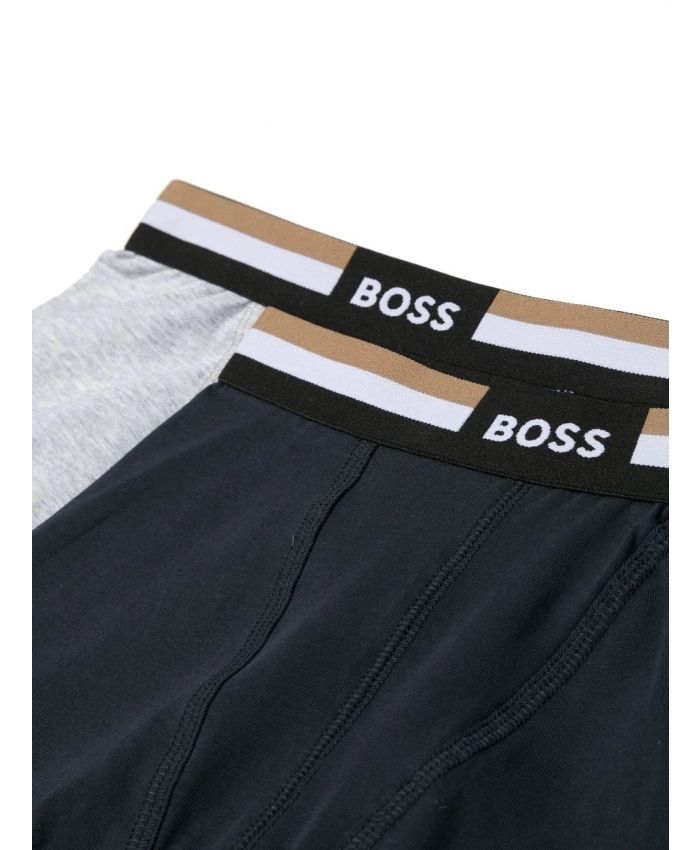 Boss Kids - set of two logo-print boxers