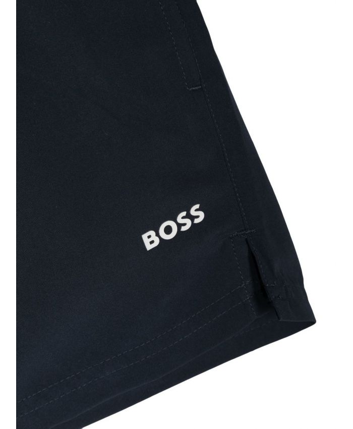 Boss Kids - logo-print swimming trunks