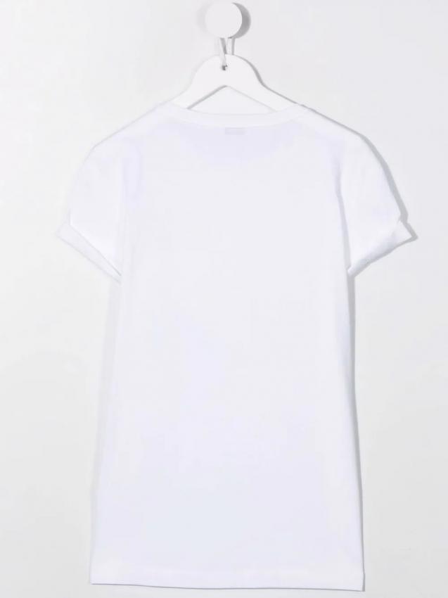 Brunello Cucinelli Kids - White cotton patch-pocket cotton T-shirt