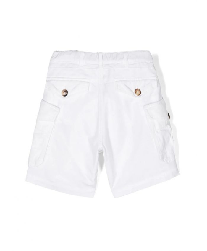Brunello Cucinelli Kids - thigh-length cotton shorts