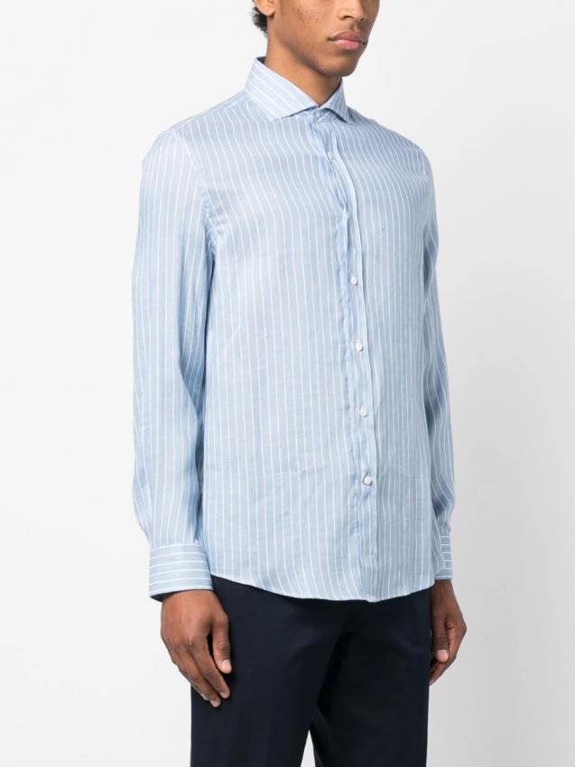 Brunello Cucinelli - striped button-up shirt