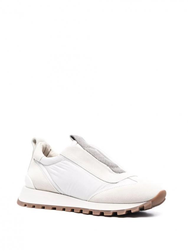 Brunello Cucinelli - bead-embellished low top sneakers