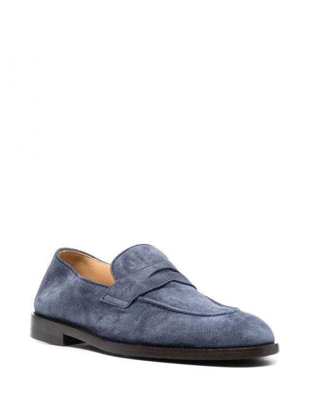 Brunello Cucinelli - suede penny loafers