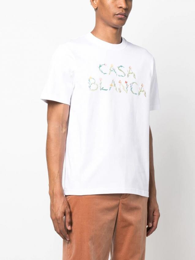 Casablanca - L'Arche Fleure logo T-shirt