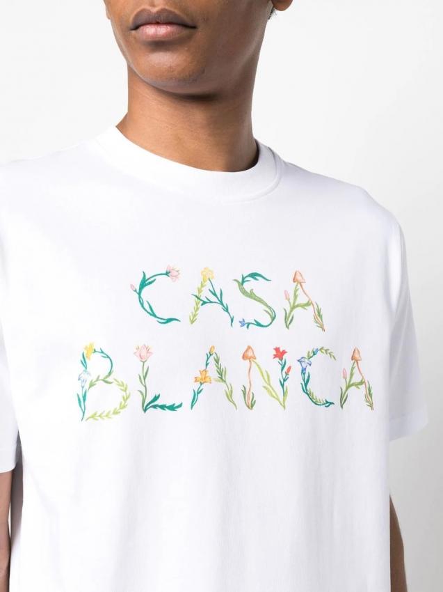 Casablanca - L'Arche Fleure logo T-shirt