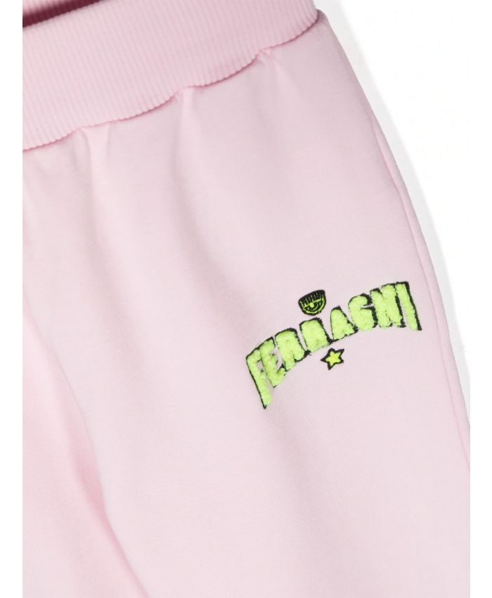 Chiara Ferragni Kids - embroidered logo sweatpants