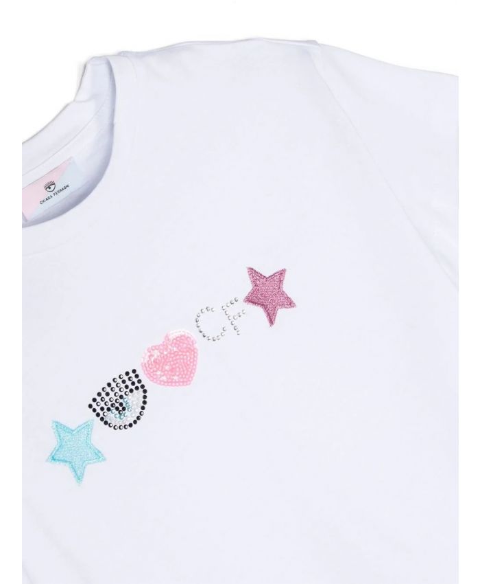 Chiara Ferragni Kids - embellished short-sleeve T-shirt