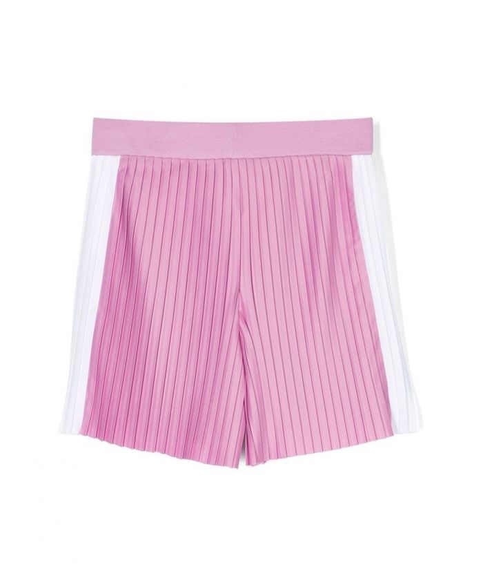 Emporio Armani Kids - contrasting-panel pleated shorts