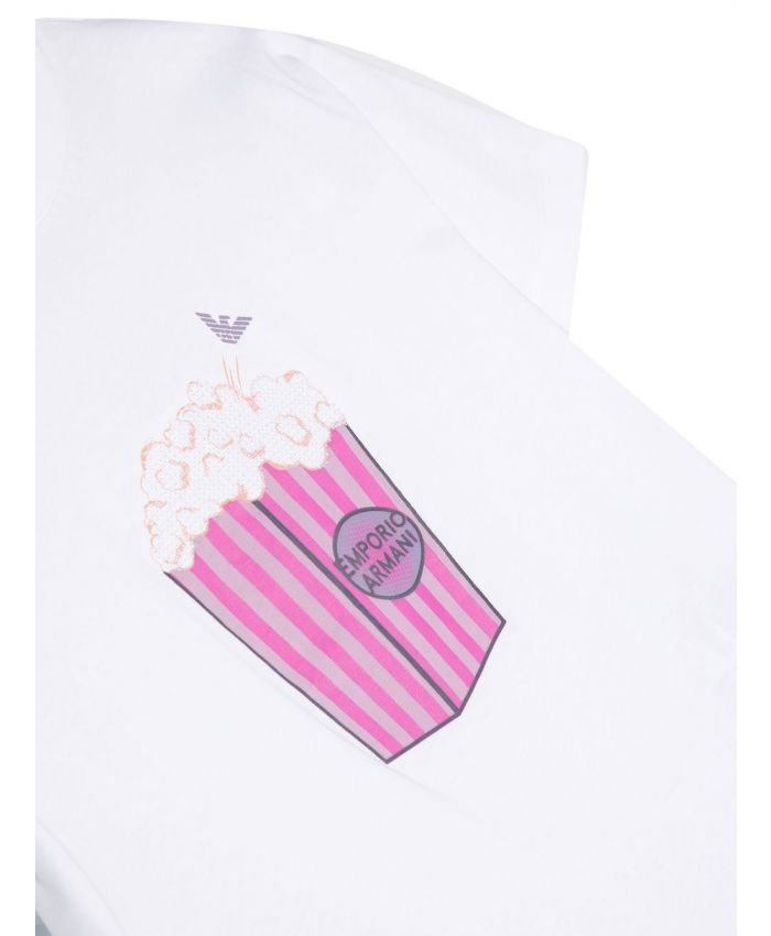 Emporio Armani Kids - popcorn-print T-shirt