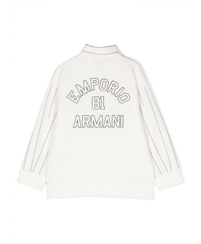 Emporio Armani Kids - logo-embroidered jacket