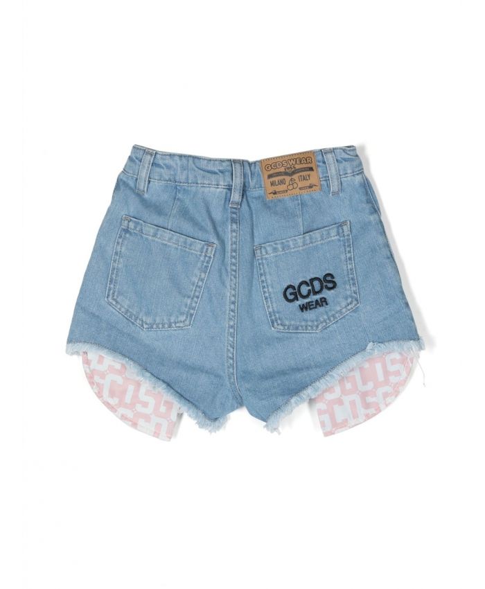 GCDS Kids - hanging pockets short shorts