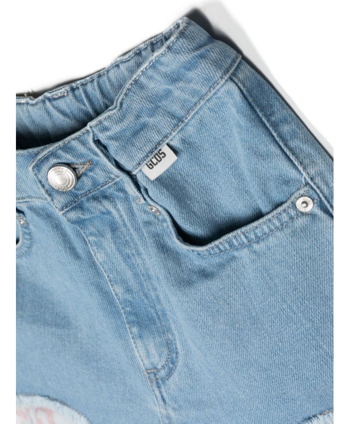 GCDS Kids - hanging pockets short shorts