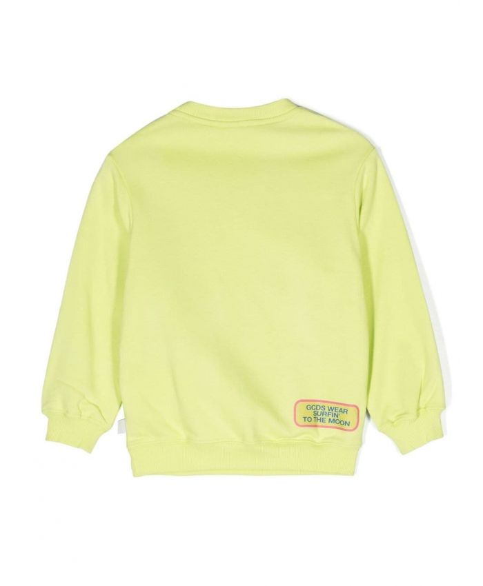 GCDS Kids - graphic-print cotton sweatshirt