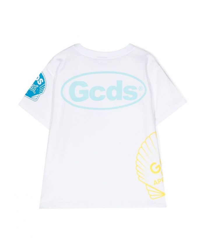 GCDS Kids - logo-print detail T-shirt