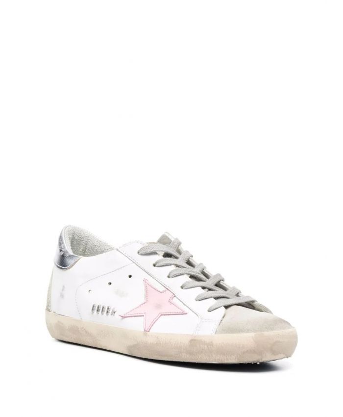 Golden Goose - star-patch leather low-top sneakers