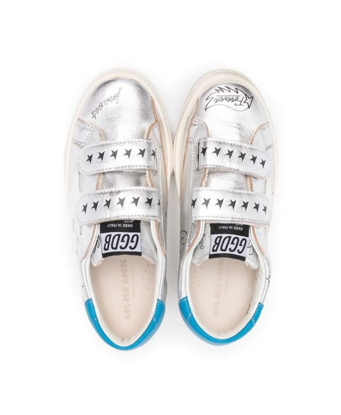 Golden Goose Kids - sketch-print touch-strap sneakers