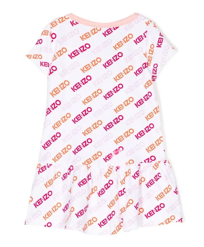 Kenzo Kids - logo-print T-shirt dress