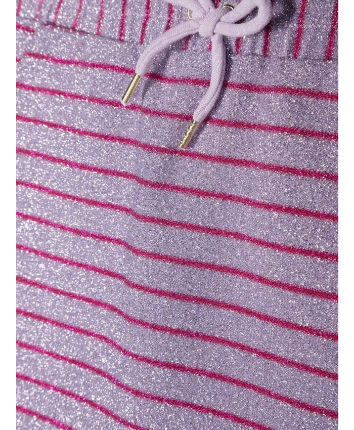 Lanvin Kids - logo-detail striped skirt