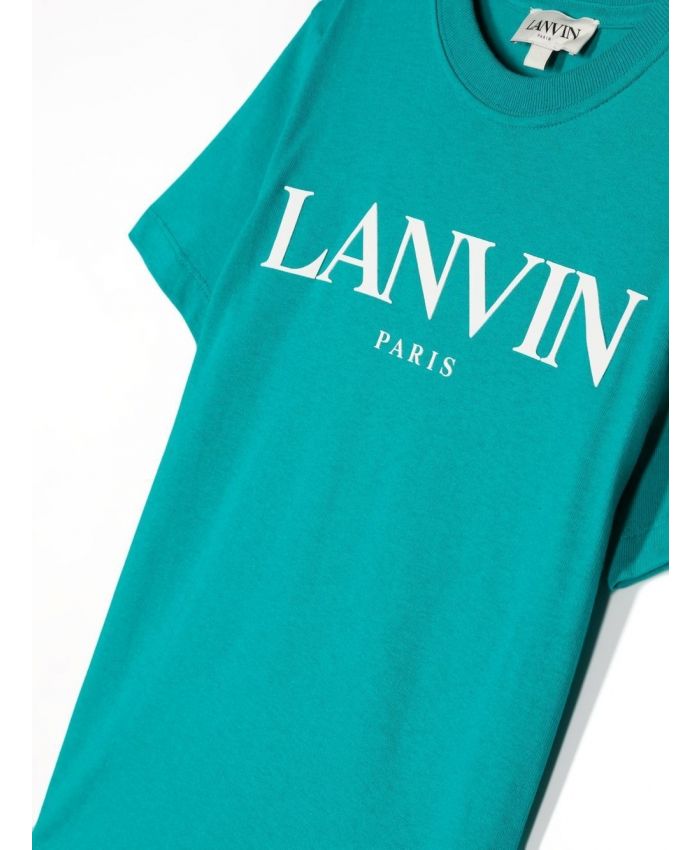 Lanvin Kids - logo-print crew-neck T-shirt
