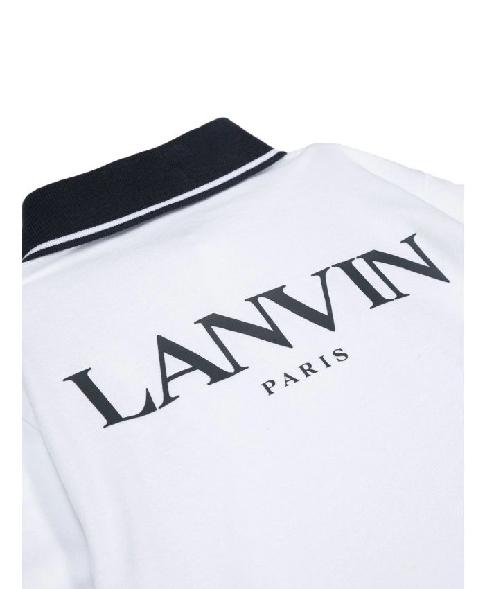 Lanvin Kids - logo-print polo shirt