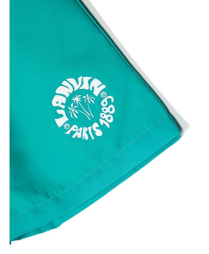 Lanvin Kids - logo-print swim shorts