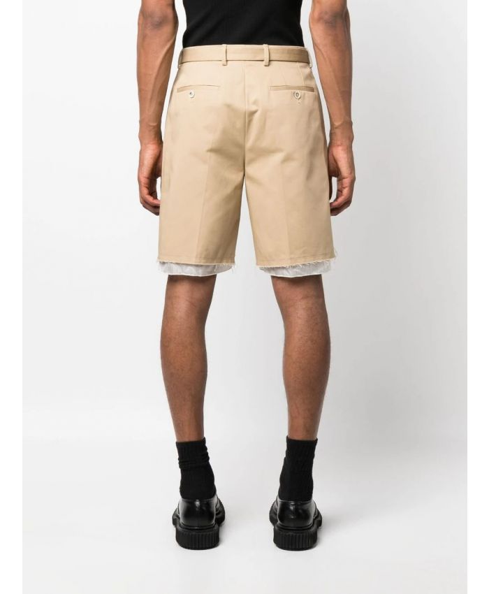 Lanvin - contrast-trim Bermuda shorts