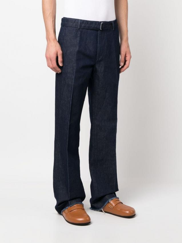 Lanvin - buckle-waist straight-leg jeans