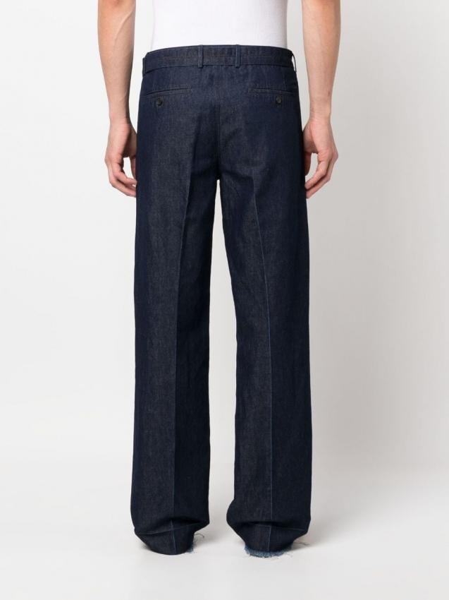 Lanvin - buckle-waist straight-leg jeans