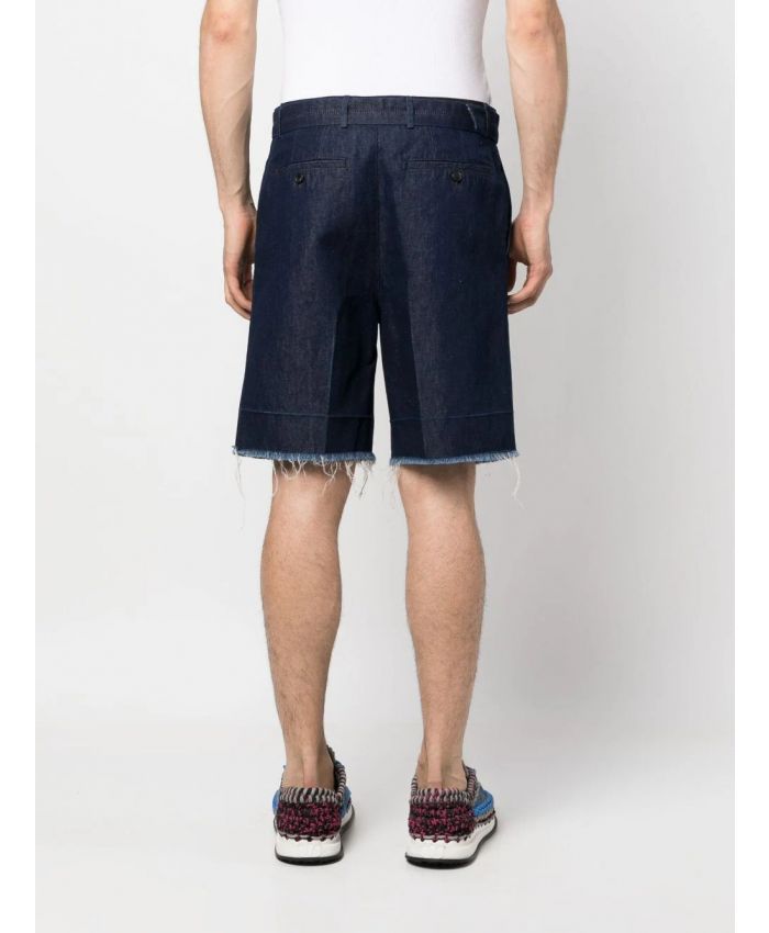 Lanvin - frayed denim shorts