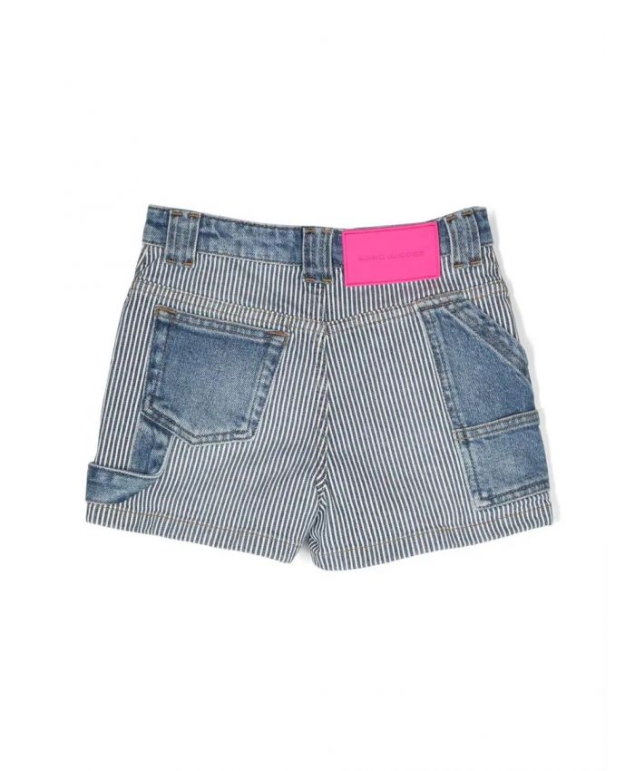 Marc Jacobs Kids - striped denim shorts