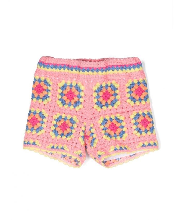 Marc Jacobs Kids - multicoloured crochet shorts