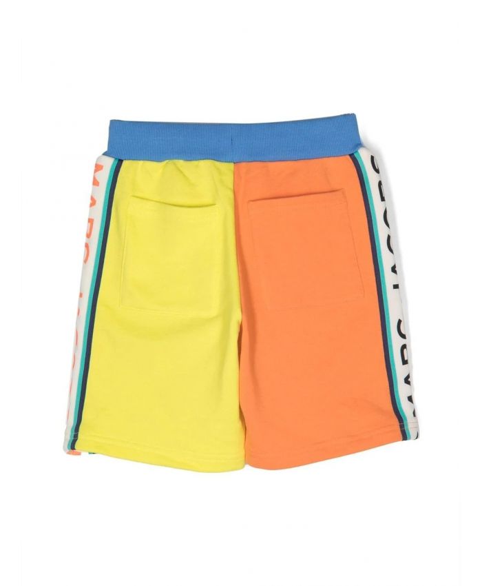 Marc Jacobs Kids - colour-block logo shorts