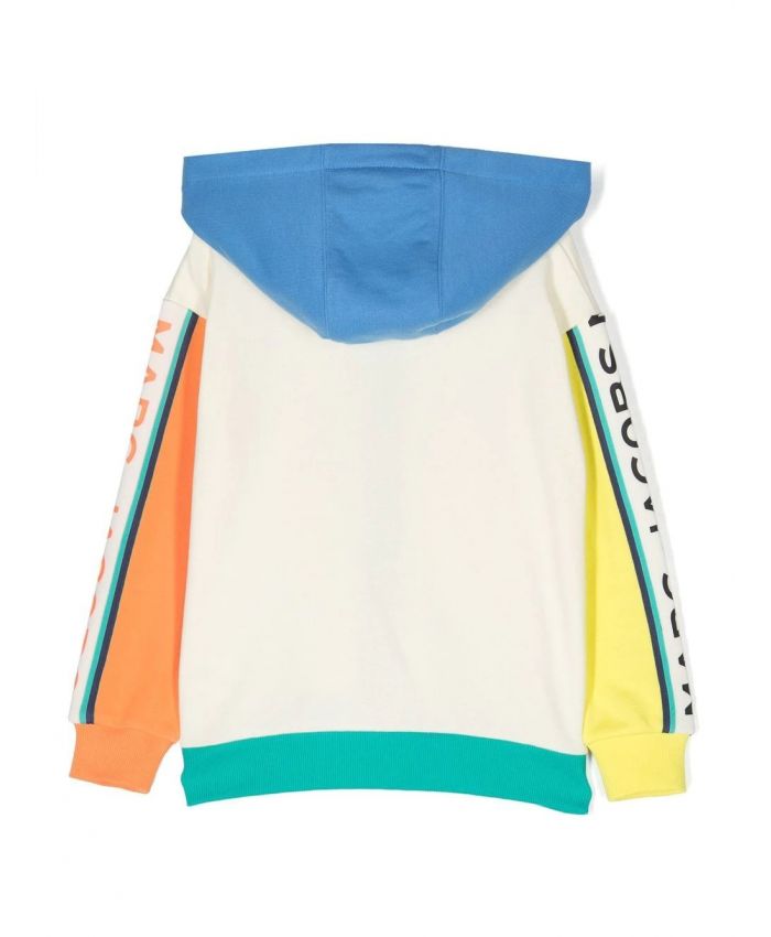 Marc Jacobs Kids - colour-block logo-print hoodie