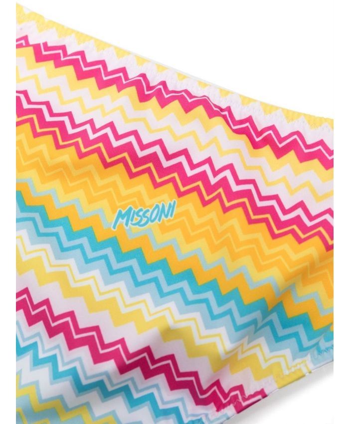 Missoni Kids - zigzag-print triangle bikini