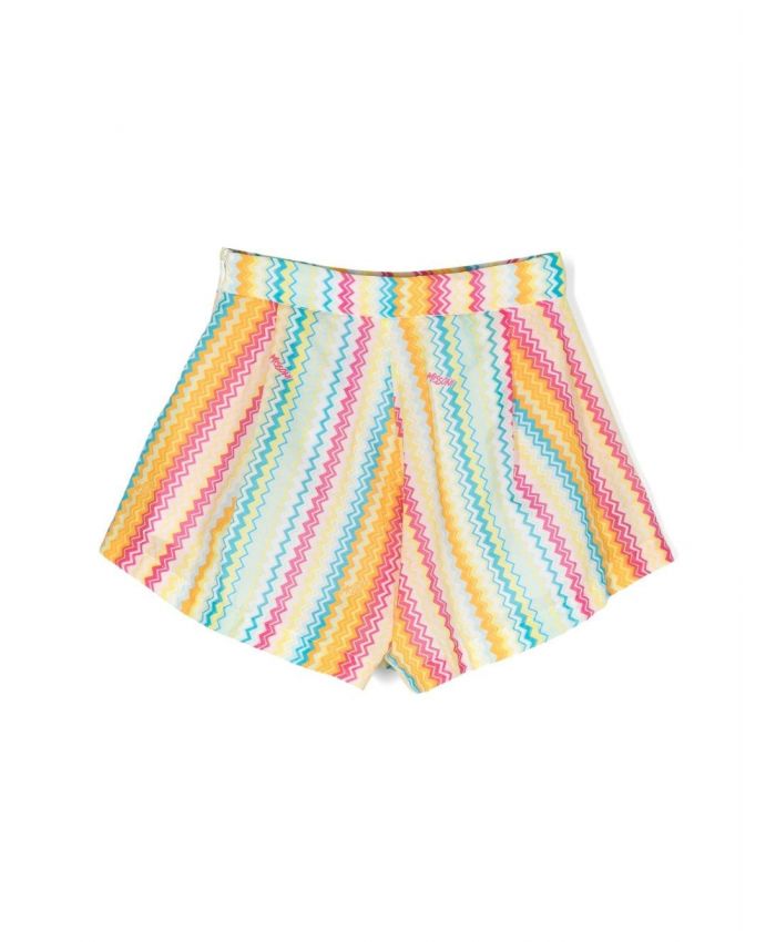 Missoni Kids - chevron-print cotton shorts